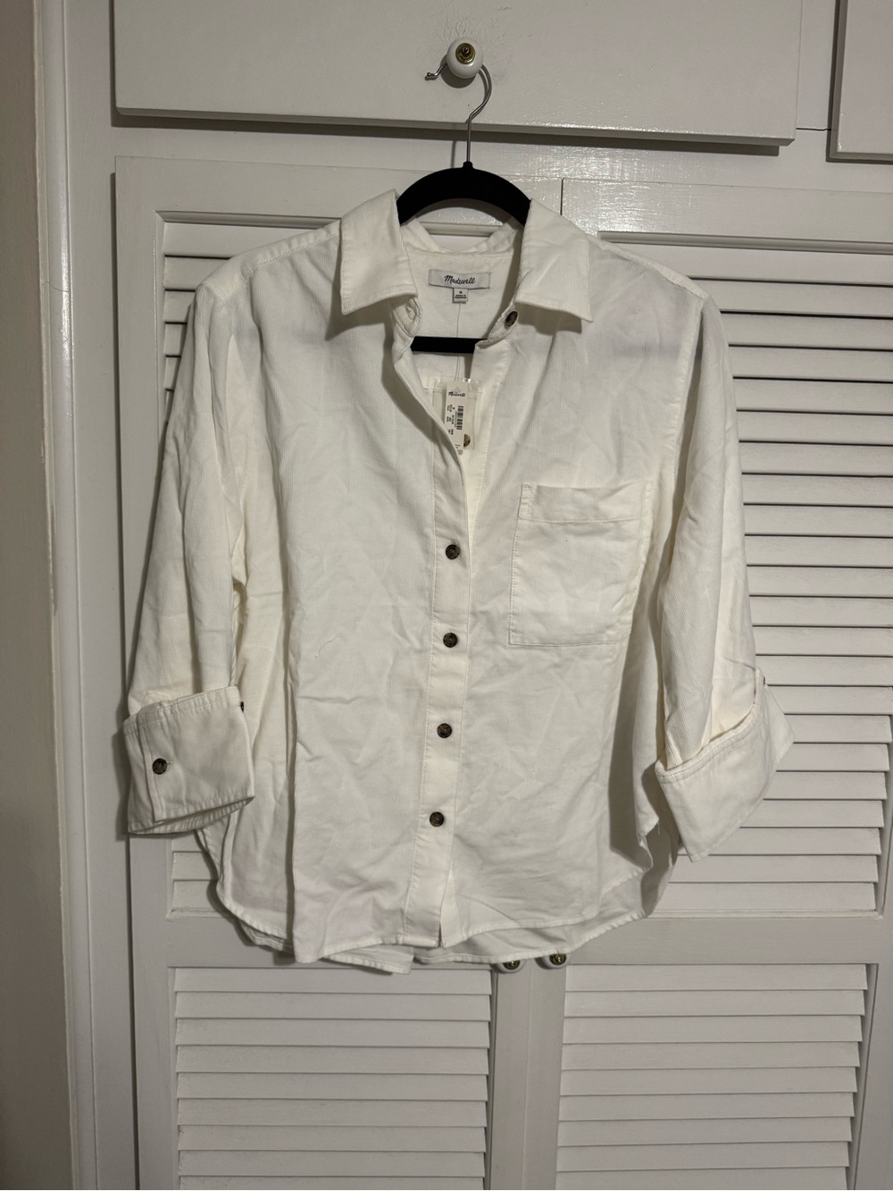Madewell women’s White Button-Down Shirt
